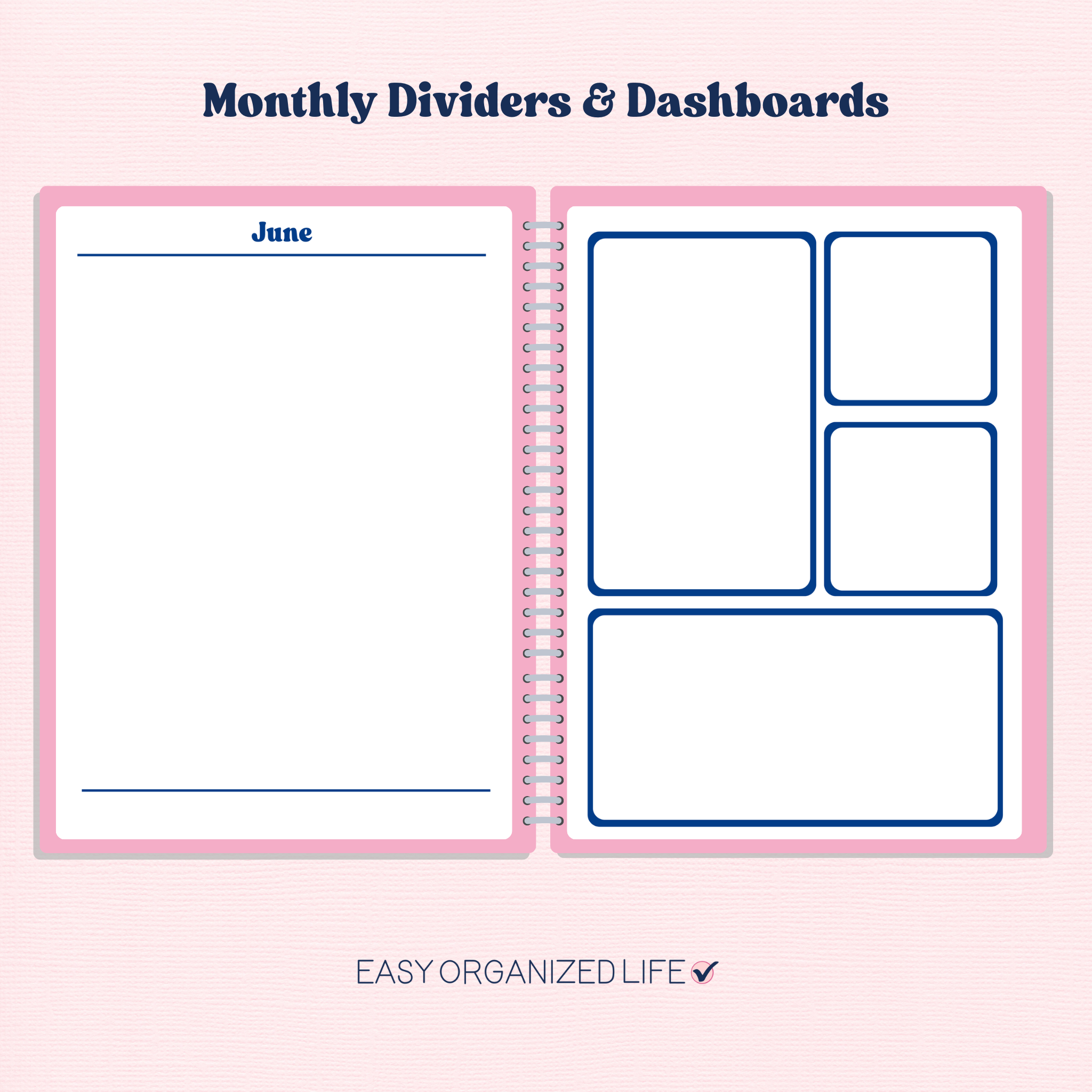 Printable Planner Dividers & Dashboards | Disc-Bound | 7 x 9" Planner | HP Classic Planner