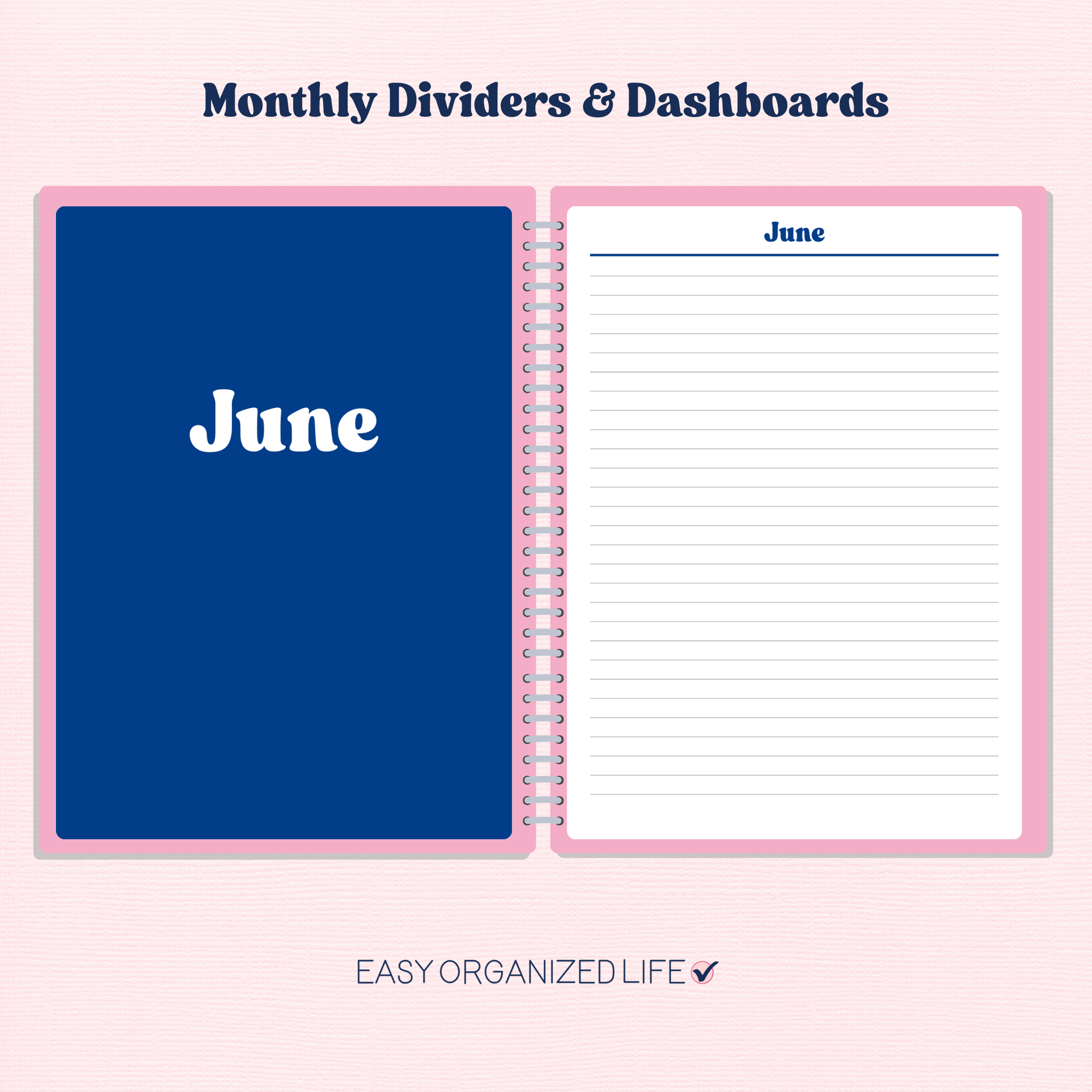 Printable Planner Dividers & Dashboards | Disc-Bound | 7 x 9" Planner | HP Classic Planner