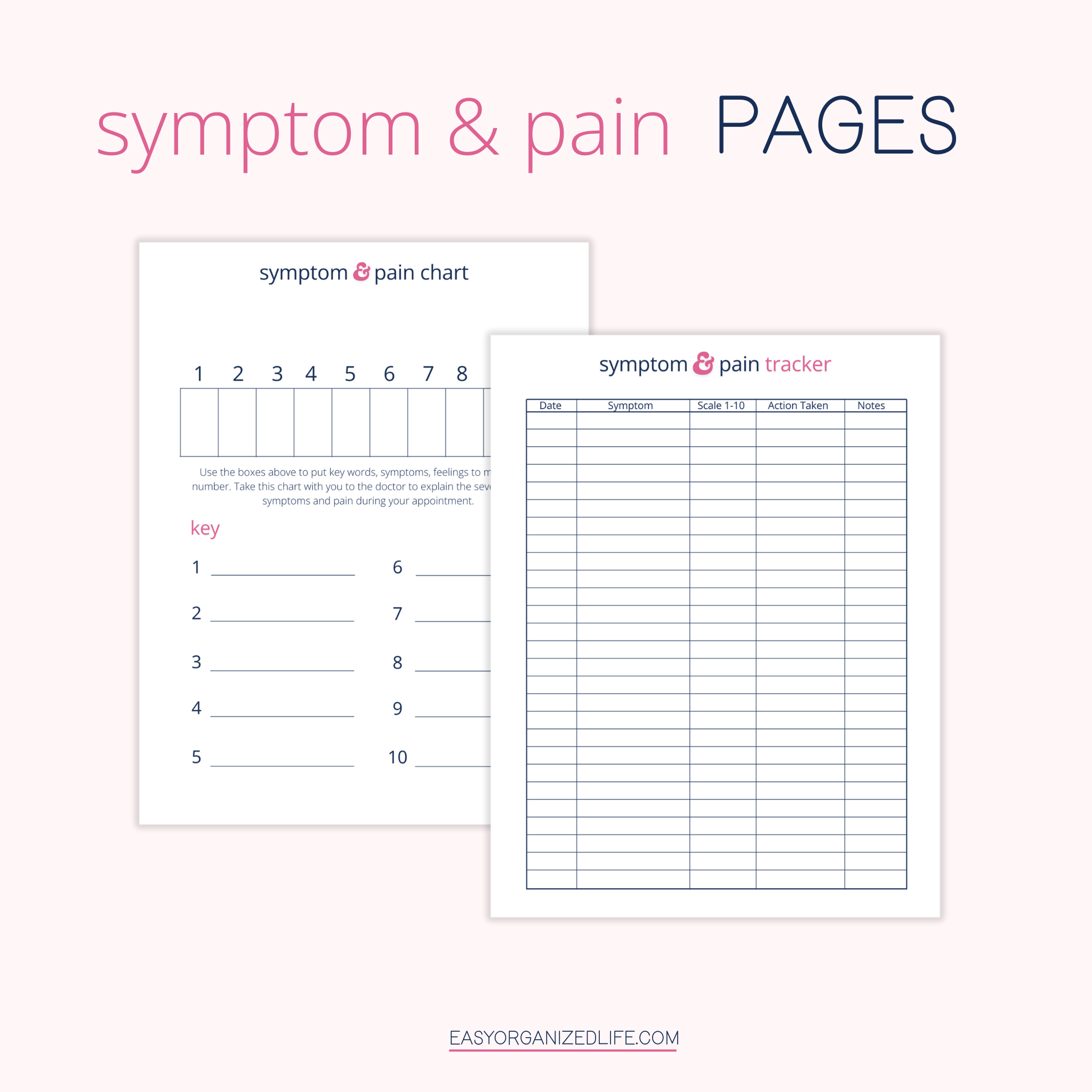 Chronic Illness Health Printable Planner | Medical Binder