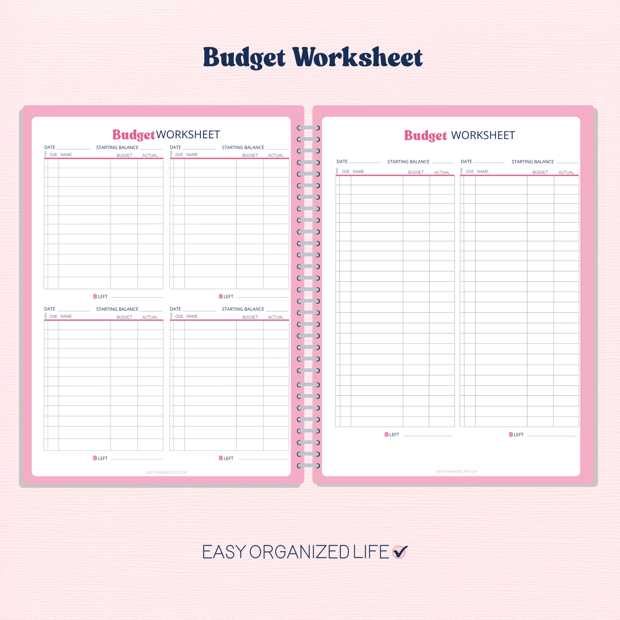 2026 Paycheck Budget Planner | Debt-Free | Printable | Disc Planner