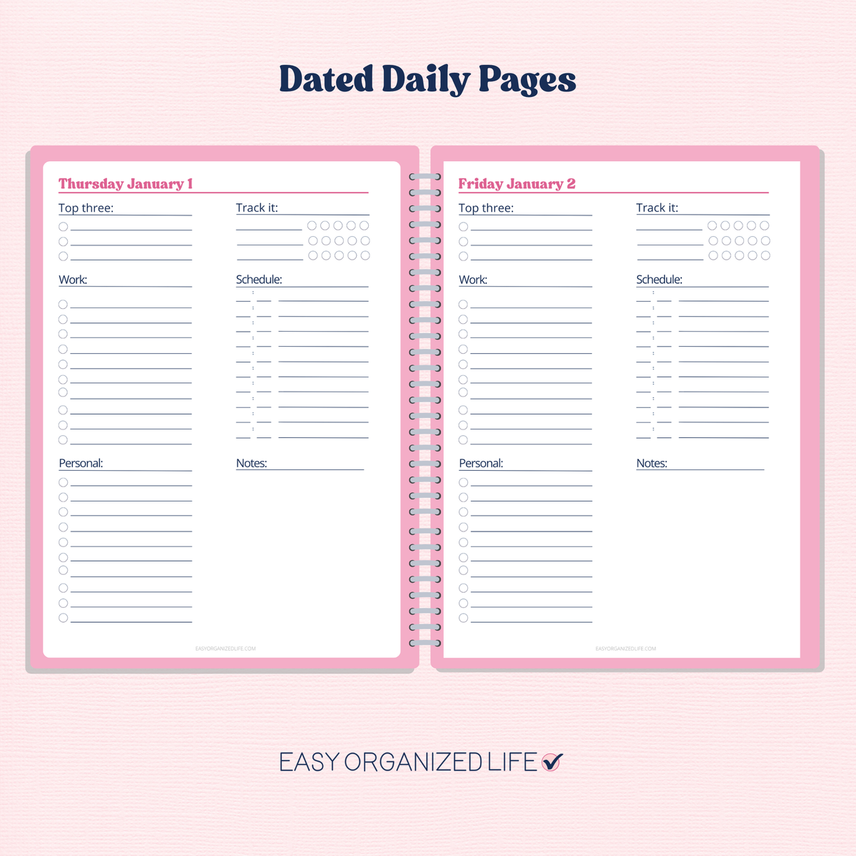 2026 Daily & Paycheck Budget Planner Bundle