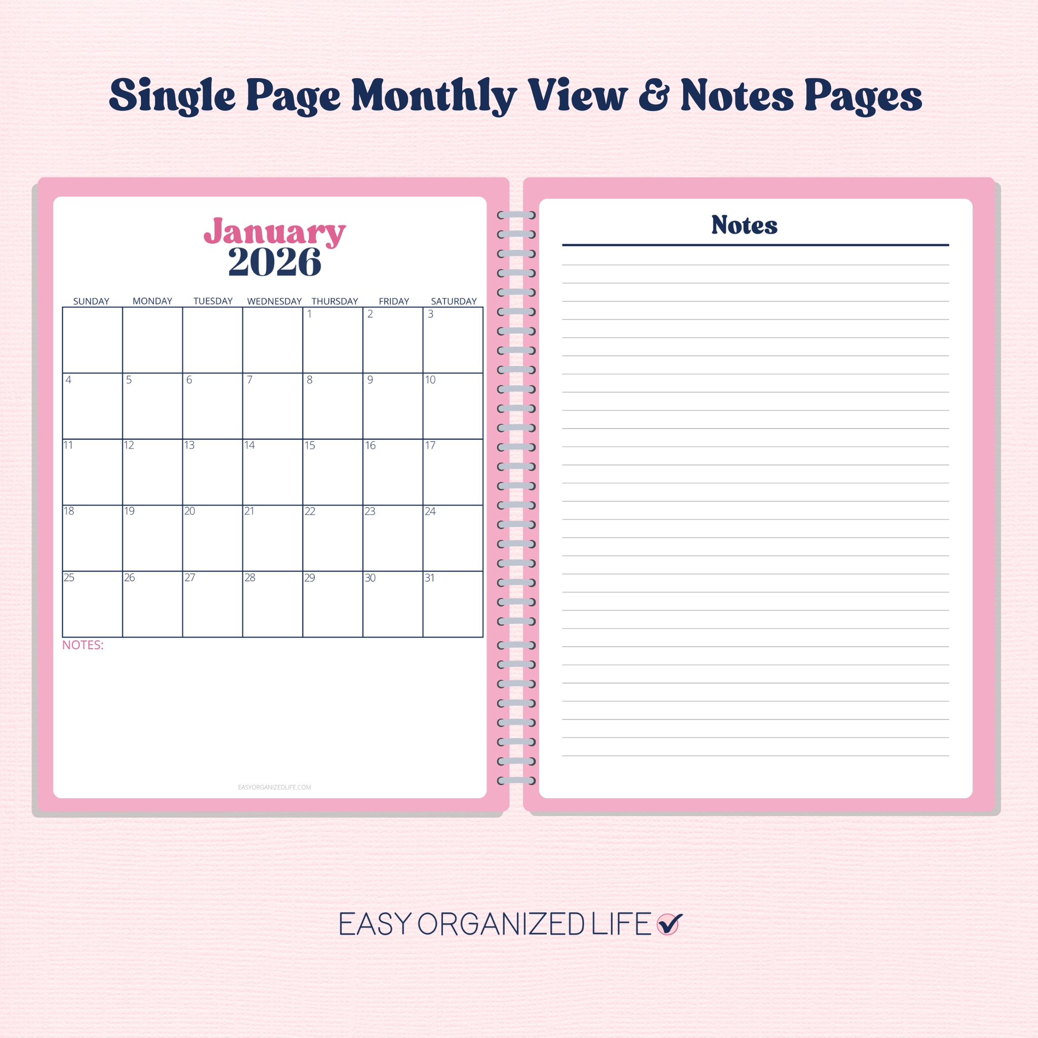 2026 Hourly Printable Planner | Weekly | Disc Planner | Work Planner