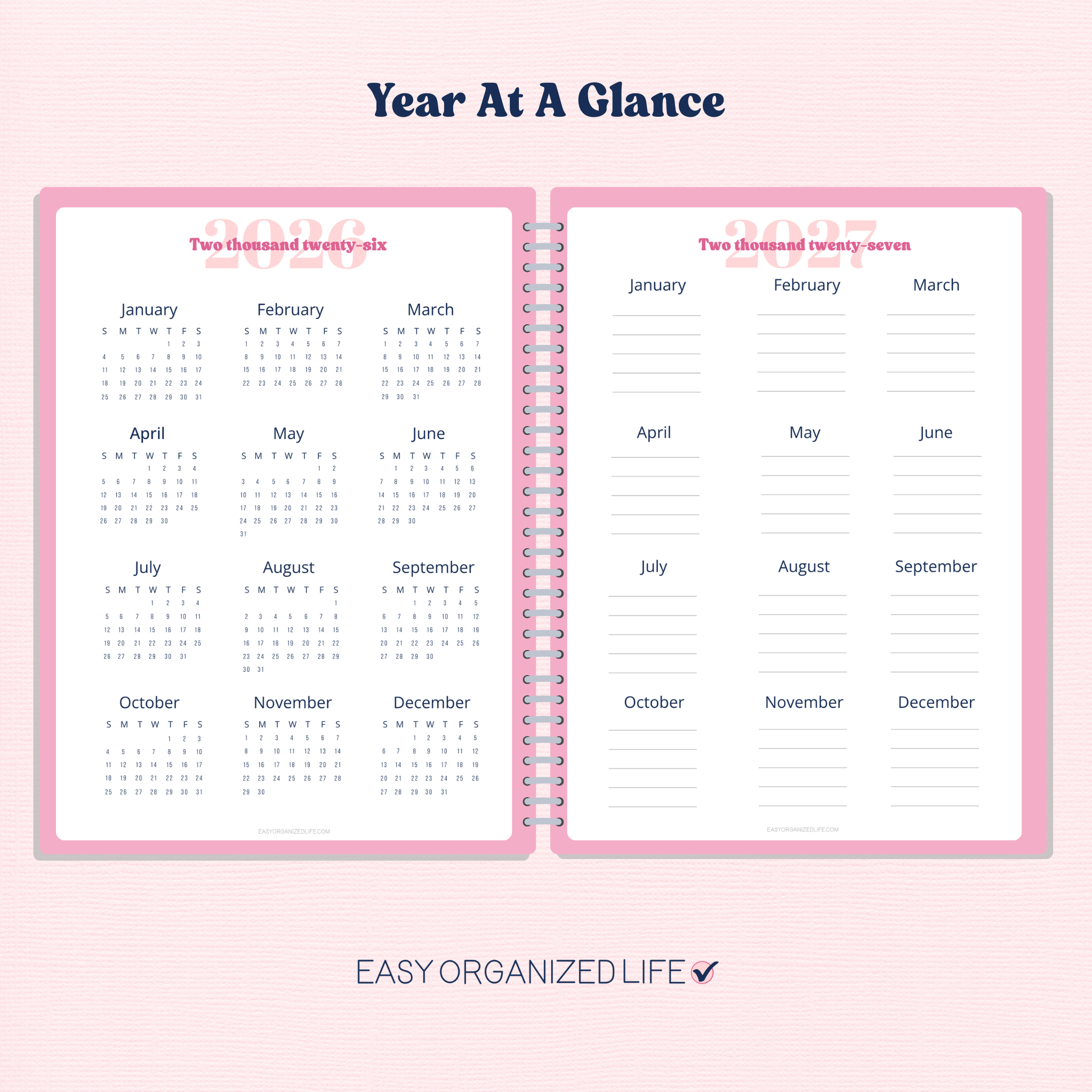 2026 Dated Daily Printable Planner | Disc Planner | Work Planner | Daily To-Do