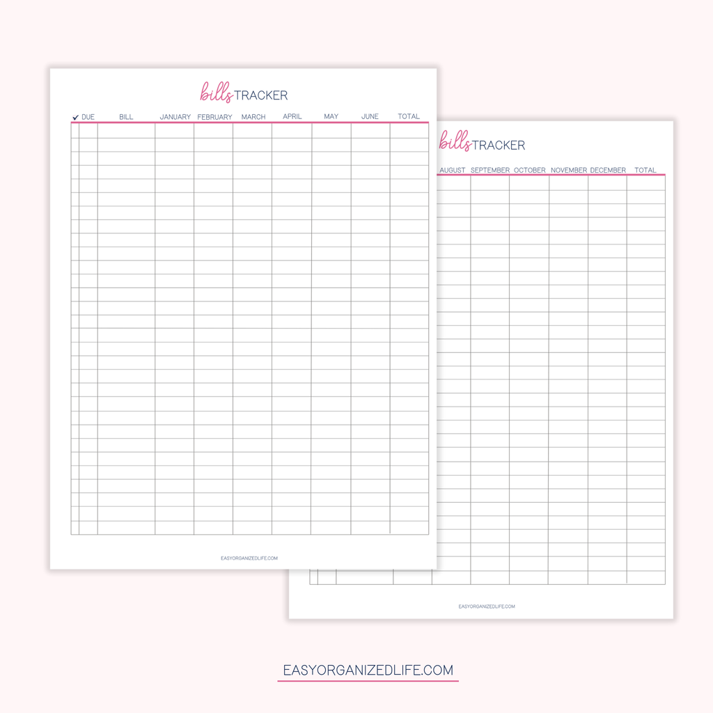Paycheck Budget Planner | Pink | Printable